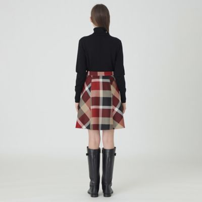 クレストブリッジチェッククロッシングビエラスカート（５５Ｓ０８４１０＿＿）
