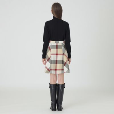 クレストブリッジチェッククロッシングビエラスカート（５５Ｓ０８４１０＿＿）