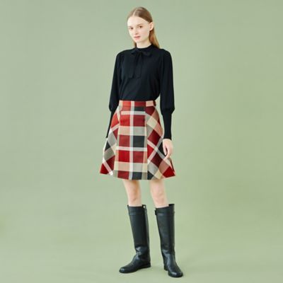 クレストブリッジチェッククロッシングビエラスカート（５５Ｓ０８４４５＿＿） | BLUE LABEL CRESTBRIDGE  (Women)/ブルーレーベル・クレストブリッジ | 三越伊勢丹オンラインストア・通販【公式】