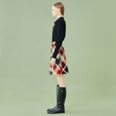 クレストブリッジチェッククロッシングビエラスカート