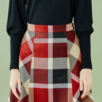 クレストブリッジチェッククロッシングビエラスカート