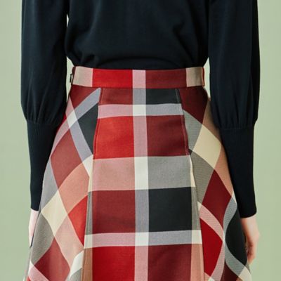 クレストブリッジチェッククロッシングビエラスカート