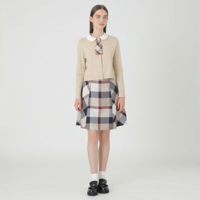 【むー】新品ブルーレーベル　クレストブリッジチェッククロッシングツイルサロ むー様専用】新品ブルーレーベル クレストブリッジチェック