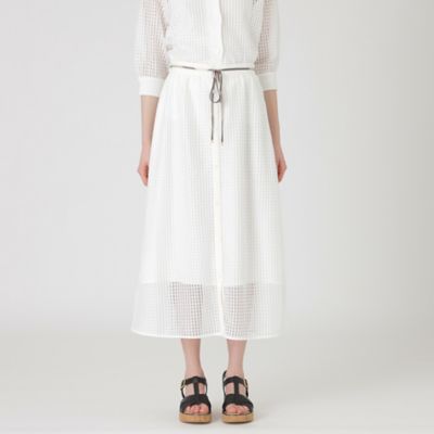 ＜BLUE LABEL CRESTBRIDGE (Women)＞メッシュレーススカート（５５Ｓ１０５３６＿＿）
