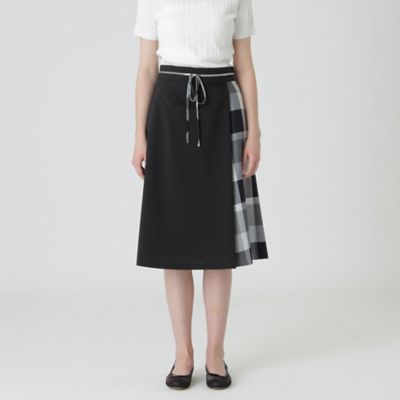 ＜BLUE LABEL CRESTBRIDGE (Women)＞パーシャルチェックスカート（５５Ｓ１１５３５＿＿）