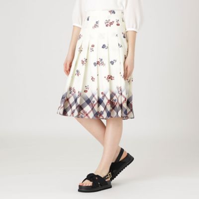 Blue Lab：EZUMi】クレストブリッジチェックフラワー  