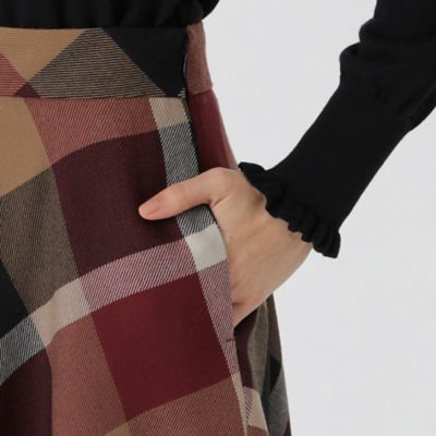 新品40サイズ♡バーバリーブルーレーベル クレストブリッジ　ウールビエラスカート パーシャルチェックスカート（55S11535＿＿） | BLUE LABEL