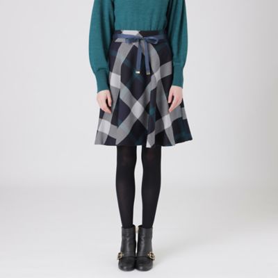 クレストブリッジチェッククロッシングビエラスカート（スカート