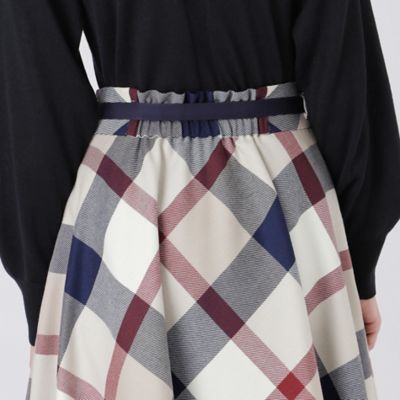 クレストブリッジチェックウールビエラスカート