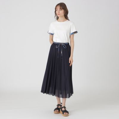 センターボックスプリーツスカート（スカート）｜BLUE LABEL
