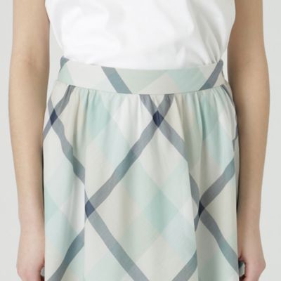 【一部店舗限定】クレストブリッジチェックシアーポプリンスカート（５５Ｓ１５５６４＿＿）