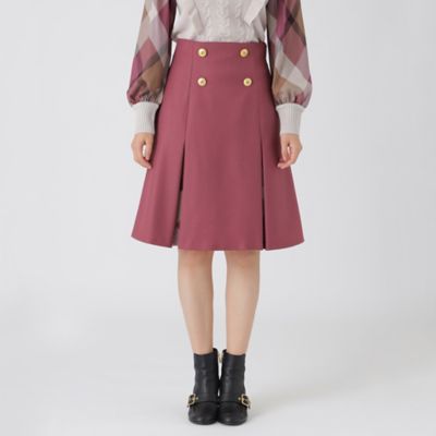 ＜BLUE LABEL CRESTBRIDGE (Women)＞ボタニーサージフレアスカート（５５Ｓ１６８１１＿＿）