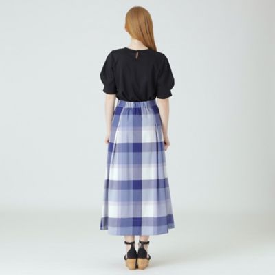 クレストブリッジチェックソフティーボイルマキシスカート