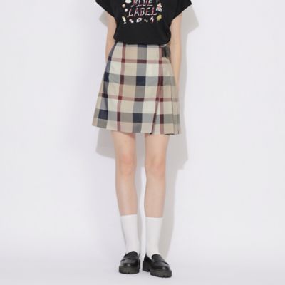 原宿・WEB限定】クレストブリッジチェックカラミクロスミニスカート