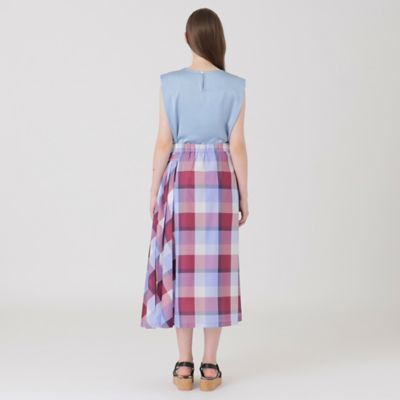 クレストブリッジチェックカラミクロスロングスカート