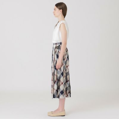 クレストブリッジチェックカラミクロスロングスカート