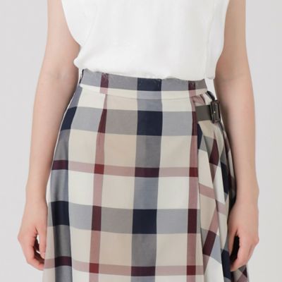 BLUE LABEL CRESTBRIDGE チェック柄ロングスカート　5WAY BLUE LABEL CRESTBRIDGE チェック柄ロングスカート 5WAY - メルカリ