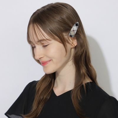 【ＷＥＢ限定】クレストブリッジチェックヘアピン（５５Ｖ０７５３７＿＿）