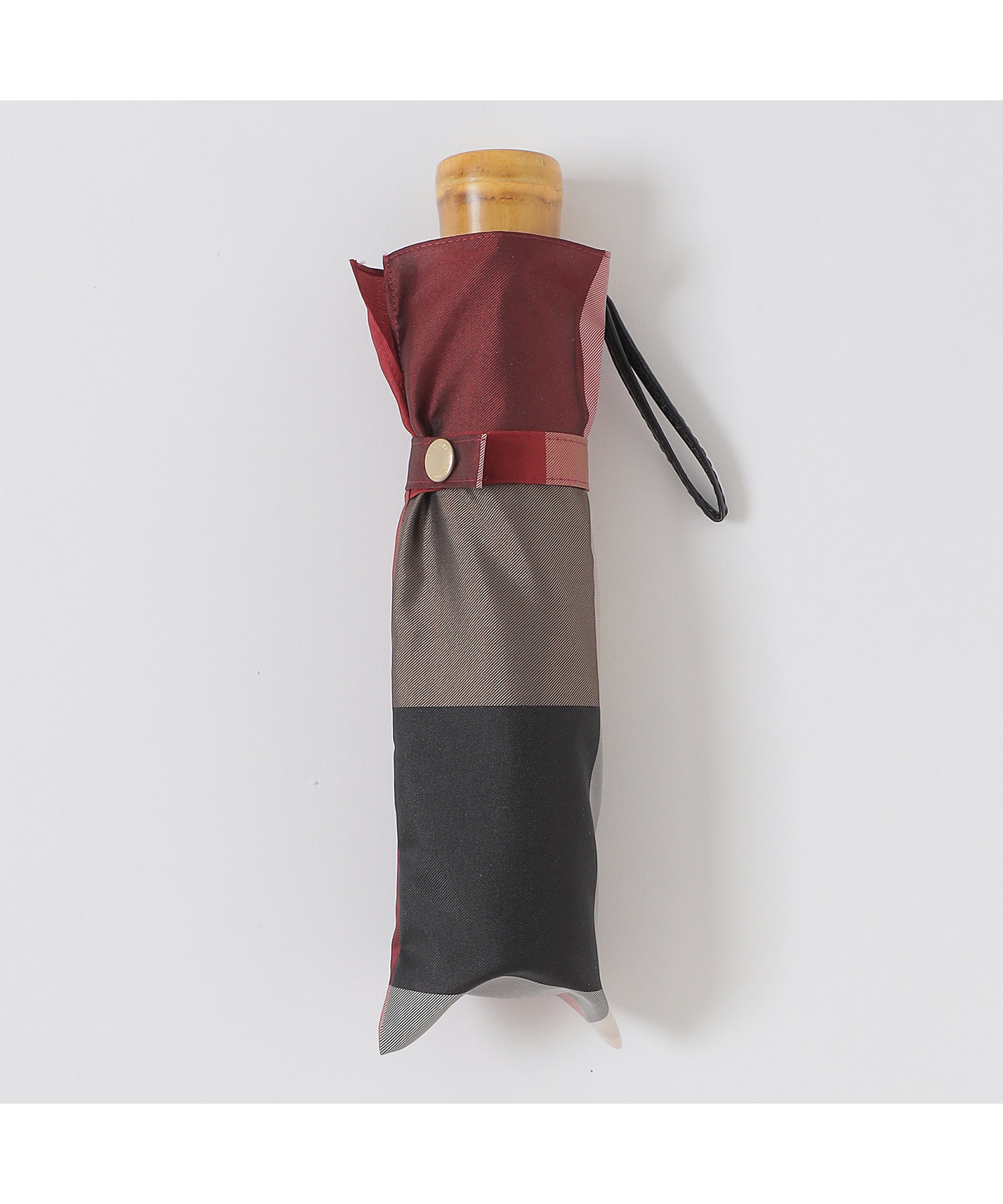 クレストブリッジチェック折り畳み傘(55W02525__ クレストブリッジチェック折り畳み傘(55W02525__