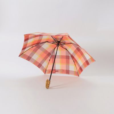 クレストブリッジチェックコットンリネン折り畳み傘（５５Ｗ０３５２６＿＿）