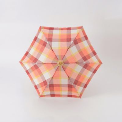クレストブリッジチェックコットンリネン折り畳み傘（５５Ｗ０３５２６＿＿）
