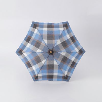 クレストブリッジチェックコットンリネン折り畳み傘（５５Ｗ０３５２６＿＿）