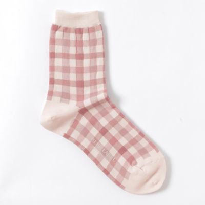 ＜BLUE LABEL CRESTBRIDGE (Women)＞ブロックチェックソックス（５５Ｘ０２１２８＿＿）