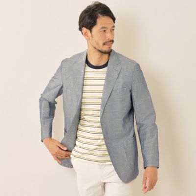 フィロソフィー/シルクシャンブレージャケット フィロソフィー/シルクシャンブレージャケット