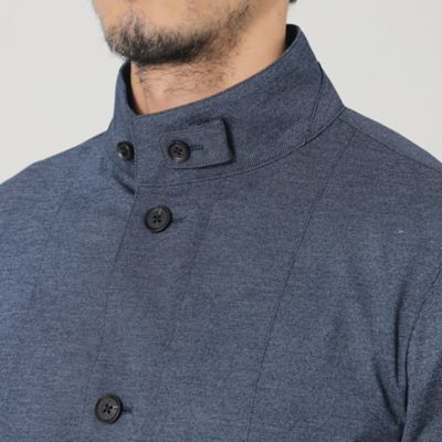 ポリエステルジャージスタンドカラーブルゾン