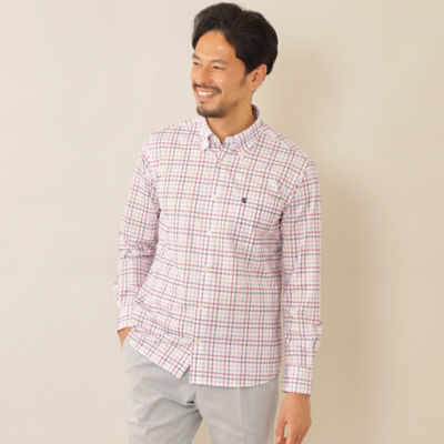 ＜THE SCOTCH HOUSE (Men)＞【イージーケア】Ａｄｊｕｓｔａｂｌｅ　Ｆｉｔ　チェックシャツ（Ｆ１Ｍ０１１７７＿＿）