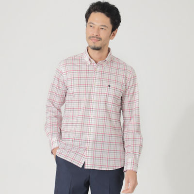 ＜THE SCOTCH HOUSE (Men)＞【イージーケア】Ａｄｊｕｓｔａｂｌｅ　Ｆｉｔ　チェックシャツ（Ｆ１Ｍ０１３０８＿＿）