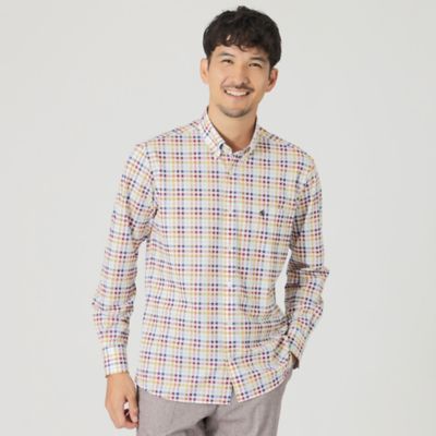 Ａｄｊｕｓｔａｂｌｅ　Ｆｉｔ　カラーチェックシャツ（Ｆ１Ｍ０１４７２＿＿）