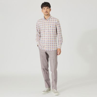Ａｄｊｕｓｔａｂｌｅ　Ｆｉｔ　カラーチェックシャツ（Ｆ１Ｍ０１４７２＿＿）