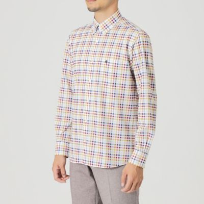 Ａｄｊｕｓｔａｂｌｅ　Ｆｉｔ　カラーチェックシャツ（Ｆ１Ｍ０１４７２＿＿）