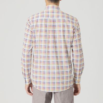 Ａｄｊｕｓｔａｂｌｅ　Ｆｉｔ　カラーチェックシャツ（Ｆ１Ｍ０１４７２＿＿）