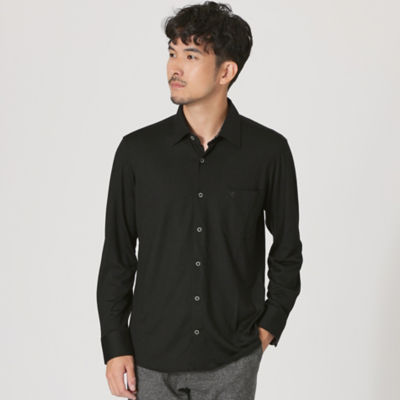 ＜THE SCOTCH HOUSE (Men)＞【ＴＨＥ　ＵＲＢＡＮ　ＣＯＬＬＥＣＴＩＯＮ】ウールジャージトラベラーシャツ（Ｆ１Ｍ４０２００＿＿）