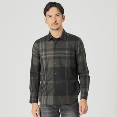 THE SCOTCH HOUSE (Men)/ザ・スコッチハウス 【ＷＥＢ・一部店舗限定】【ＴＨＥ　ＵＲＢＡＮ　ＣＯＬＬＥＣＴＩＯＮ】ブラックカイリーンオーバーダイシャツ（Ｆ１Ｍ４０４９０＿＿）