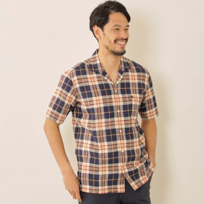 ＜THE SCOTCH HOUSE (Men)＞麻カイリーンシャツ（Ｆ１Ｍ６６１８９＿＿）