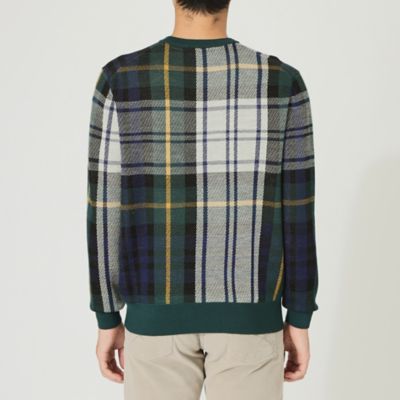 【家庭洗濯可能】「ＴＡＲＴＡＮ’ｓ」ジャカードクルーネックニット（Ｆ１Ｎ０１２２４＿＿）