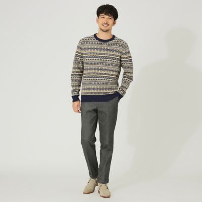 【サライ掲載】「ＥＩＬＥＡＮ」フェアアイルクルーネックニット（Ｆ１Ｎ０１２８０＿＿）
