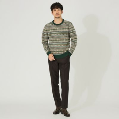 【サライ掲載】「ＥＩＬＥＡＮ」フェアアイルクルーネックニット（Ｆ１Ｎ０１２８０＿＿）