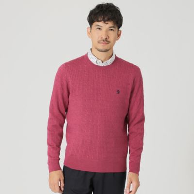 THE SCOTCH HOUSE 赤 ニット セーター レッド系 THE SCOTCH HOUSE (Men