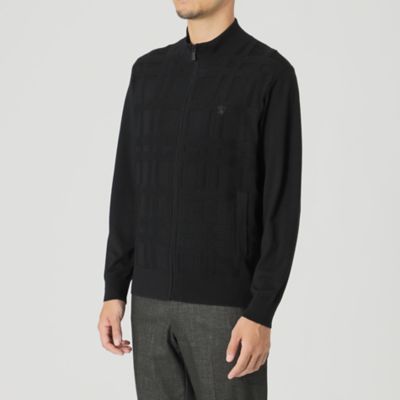 【ＷＥＢ・一部店舗限定】【ＴＨＥ　ＵＲＢＡＮ　ＣＯＬＬＥＣＴＩＯＮ】シャドーチェックジップアップニット（Ｆ１Ｎ０７４７３＿＿）