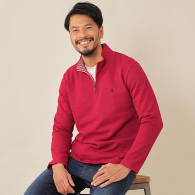 ＜THE SCOTCH HOUSE (Men)＞スラブワッフルＺＩＰ　ＵＰ　トレーナー（Ｆ１Ｐ０５１４３＿＿）