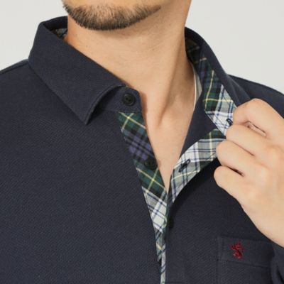 BEN LAWERS」裏起毛長袖ポロシャツ