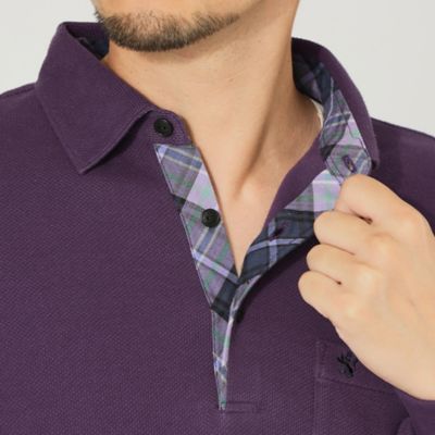 BEN LAWERS」裏起毛長袖ポロシャツ