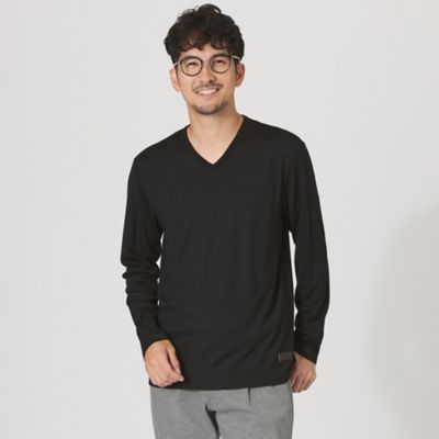 ＜THE SCOTCH HOUSE (Men)＞【ＴＨＥ　ＵＲＢＡＮ　ＣＯＬＬＥＣＴＩＯＮ】「ＢＲＥＳＳＹ」Ｖネックカットソー（Ｆ１Ｐ４１２９１＿＿）