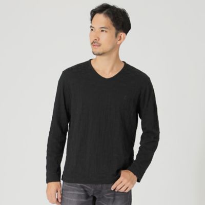 ＜THE SCOTCH HOUSE (Men)＞【ＷＥＢ・一部店舗限定】【ＴＨＥ　ＵＲＢＡＮ　ＣＯＬＬＥＣＴＩＯＮ】ブロックリンクスＶネックＴシャツ（Ｆ１Ｐ４１４７０＿＿）