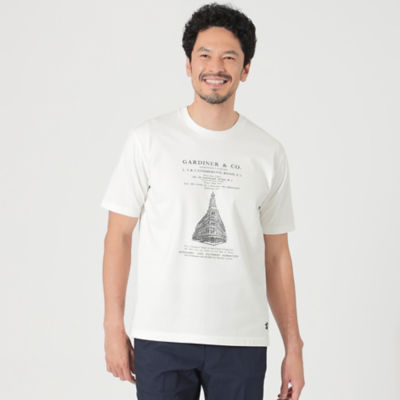 ＜THE SCOTCH HOUSE (Men)＞「ＷＨＩＴＥ　ＣＨＡＰＥＬ」プリントＴシャツ（Ｆ１Ｐ８９３４３＿＿）