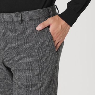 【ＴＨＥ　ＵＲＢＡＮ　ＣＯＬＬＥＣＴＩＯＮ】【セットアップ対応可能】「ＣＲＯＹ」グレンチェックトラウザーズ（Ｆ１Ｒ２０２７１＿＿）